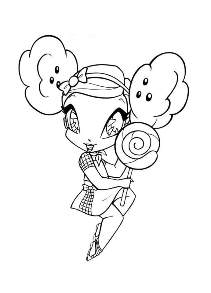 Desenho de Pop Pixie Caramel para Colorir