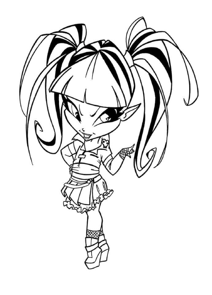 Desenho de Pop Pixie Grátis para Colorir