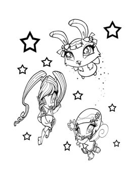 Desenho de Pop Pixie para Meninas para Colorir