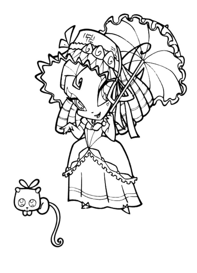 Desenho de Pop Pixie Tune para Colorir