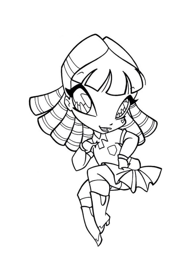 Desenho de Tune Pop Pixie para Colorir