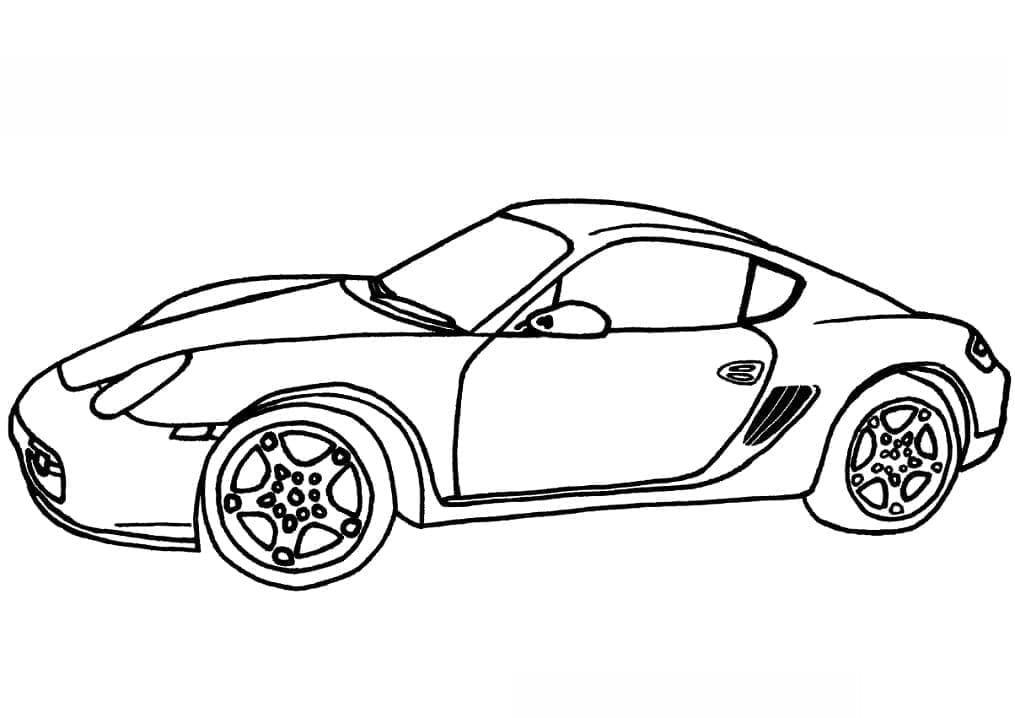 Desenhos de Porsche Cayman para Colorir