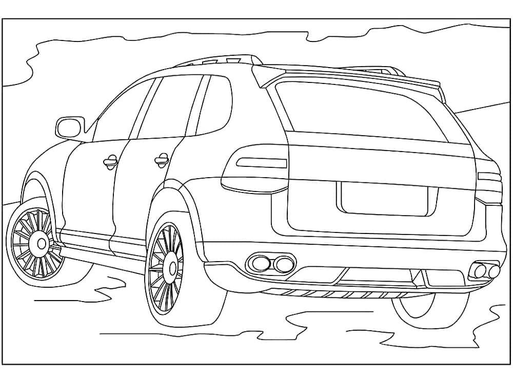 Desenhos de Porsche Grátis para Crianças para Colorir
