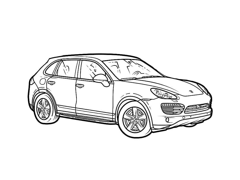 Desenhos de Carro Porsche Imprimivel Grátis para Colorir