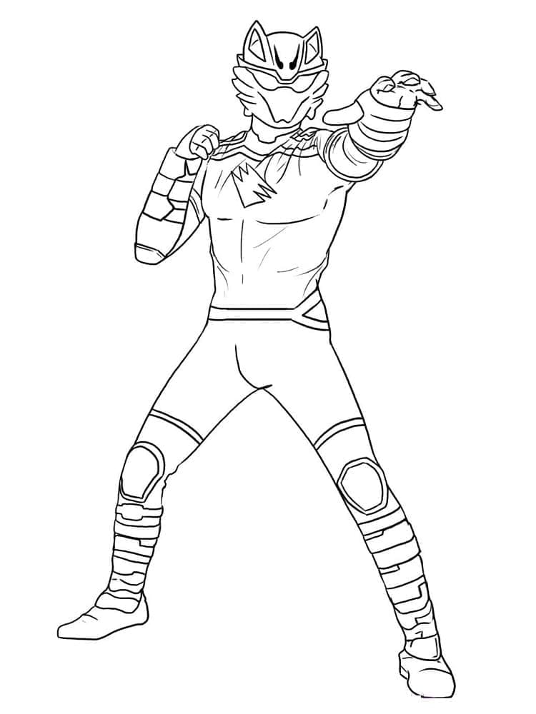 Desenho de Power Rangers Grátis para Crianças para Colorir
