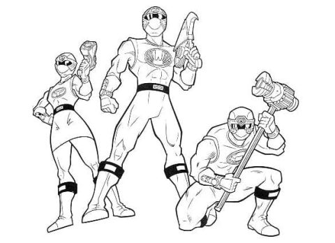 Desenho de Power Rangers para crianças para Colorir