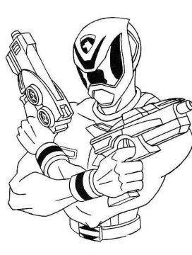 Desenho de Power Rangers Spd para Colorir