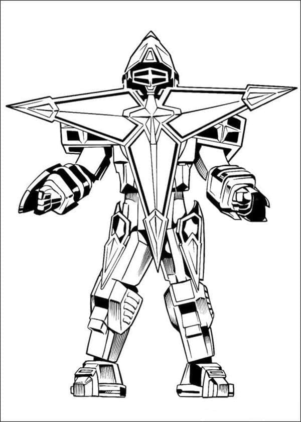 Desenho de Power Ranger Download para Imprimir e Colorir