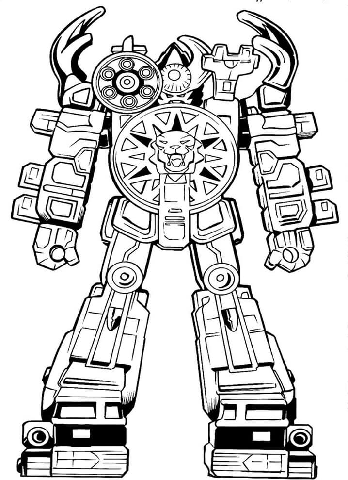 Desenho de Power Ranger para Colorir Download Grátis