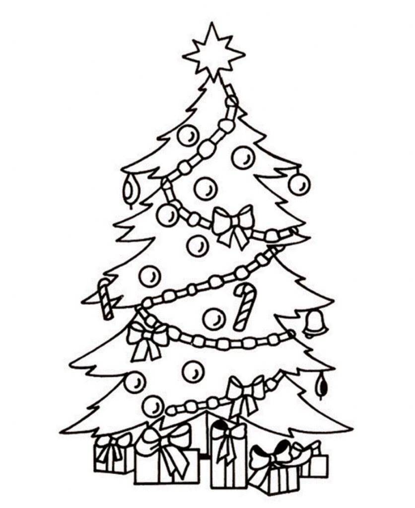 Desenho de Presente de Natal para Colorir com Giz de Cera Pdf