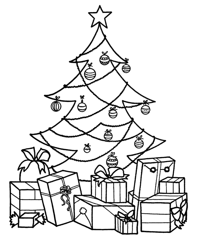 Desenho de Presente para Colorir com Lápis de Cor Pdf