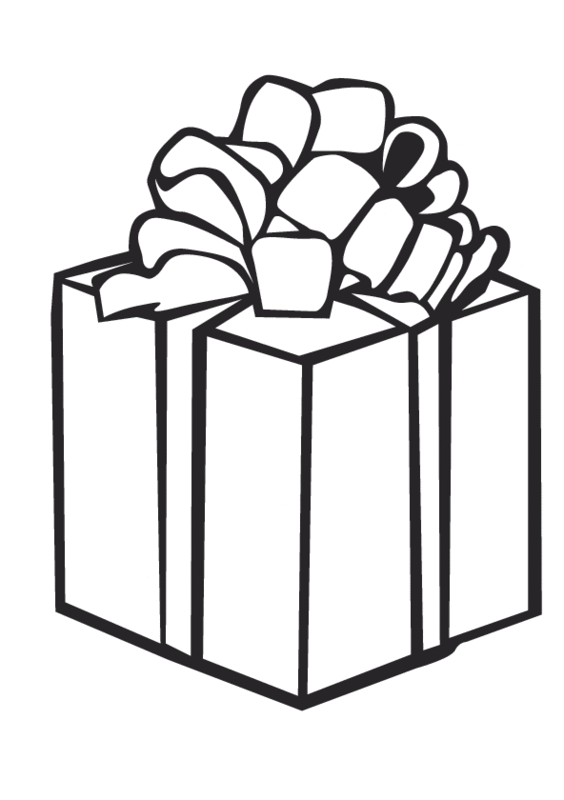 Desenho de Presente para Colorir e Baixar Pdf