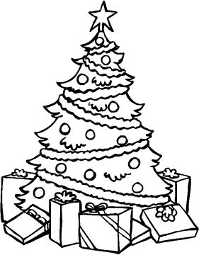 Desenho de Presente para Colorir grátis Download