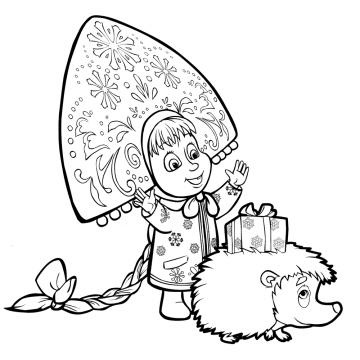 Desenho de Presente para Colorir Online Download