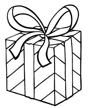 Desenho de Presente para Imprimir em Pdf