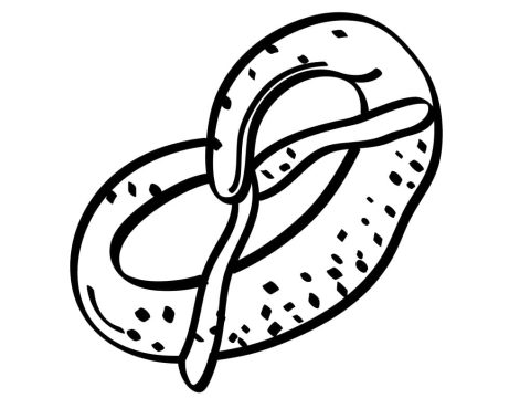 Desenho de Pretzel para Colorir Pdf Imprimível