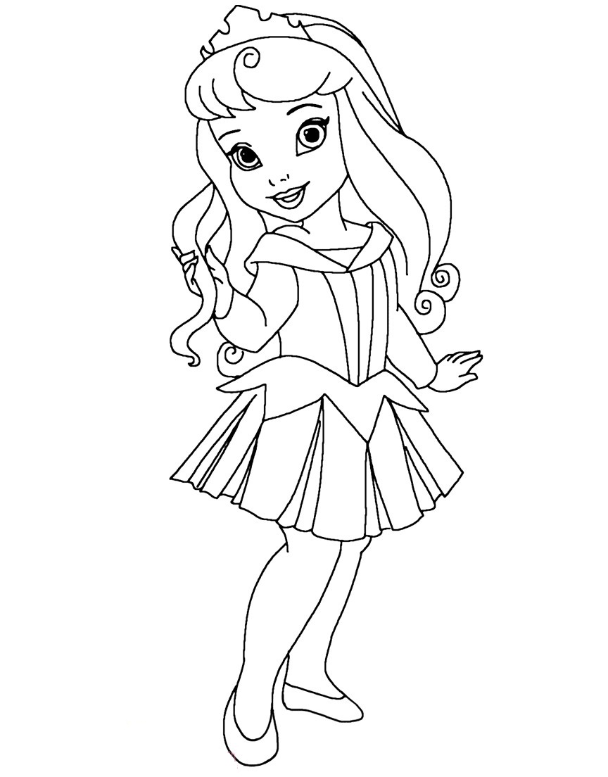 Desenhos de Princesa Aurora para Colorir