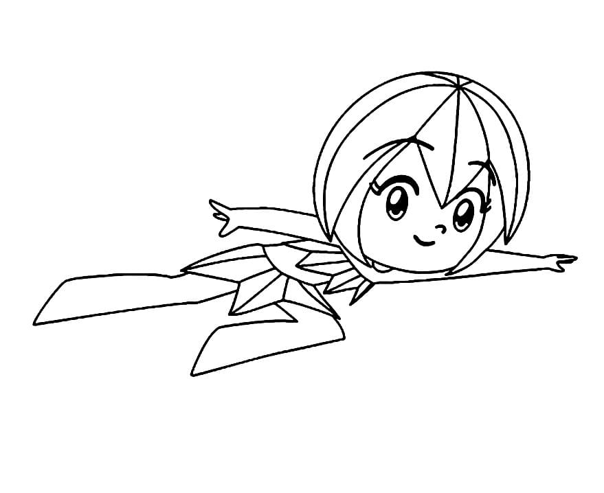 Desenho da Ester Princesas do Mar para Baixar