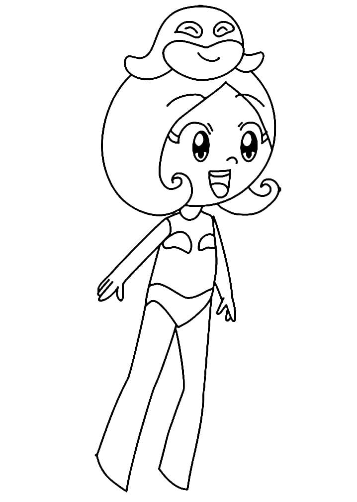 Desenho de Leia para Colorir