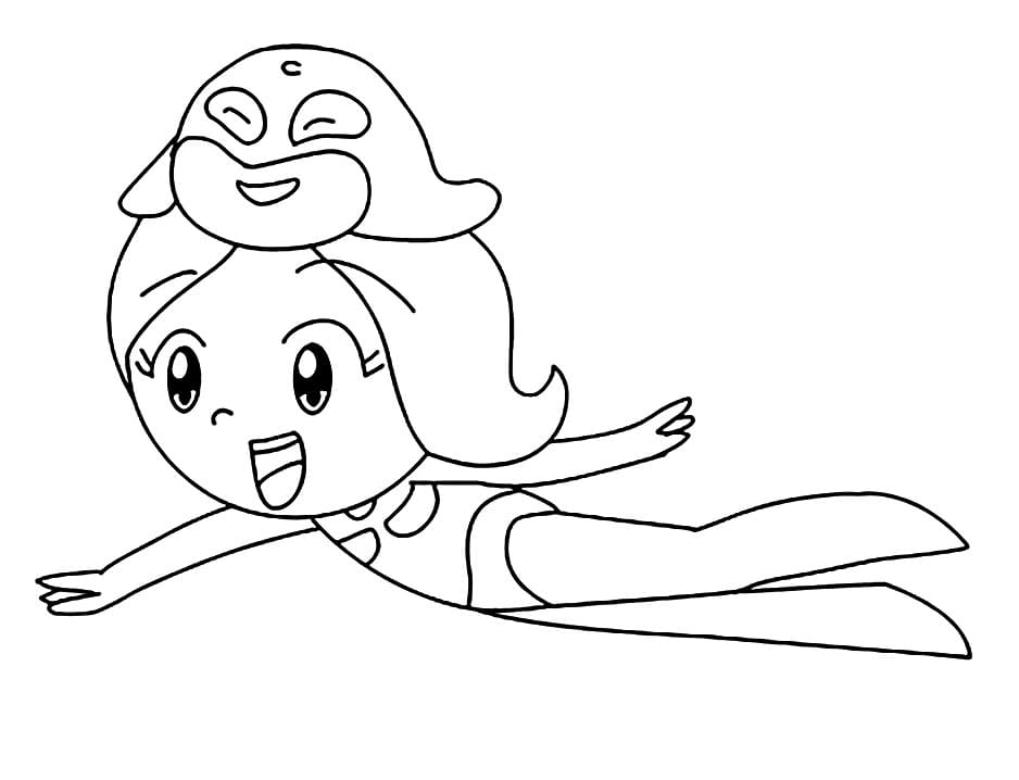 Desenho de Leia Princesas do Mar para Colorir