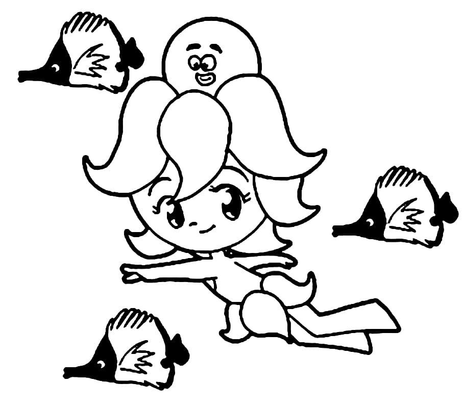 Desenho de Polvina para Colorir
