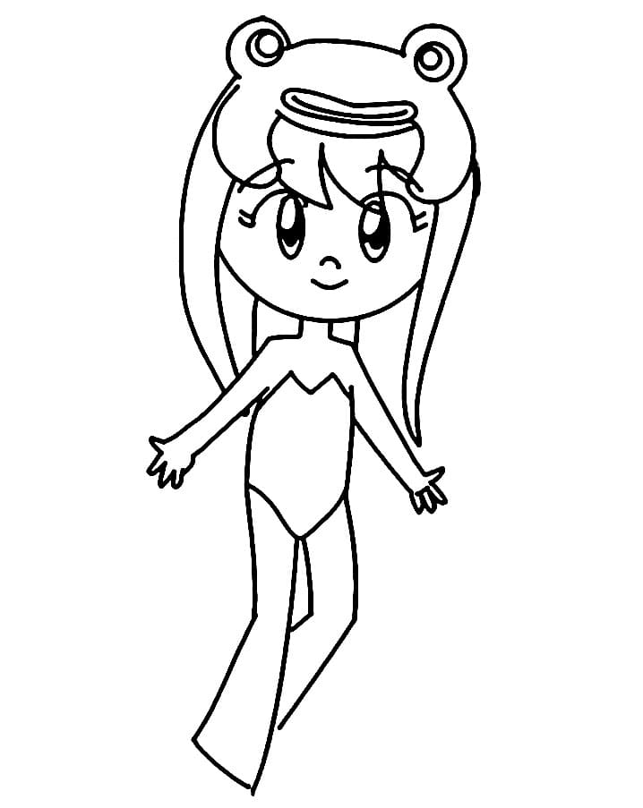 Desenho para Imprimir de Soraia das Princesas do Mar