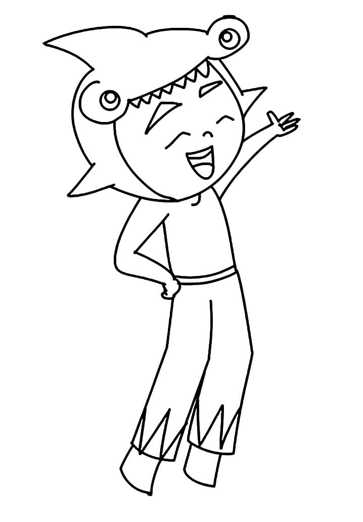 Desenho Pdf de Marcello Sorrindo Princesas do Mar para Colorir
