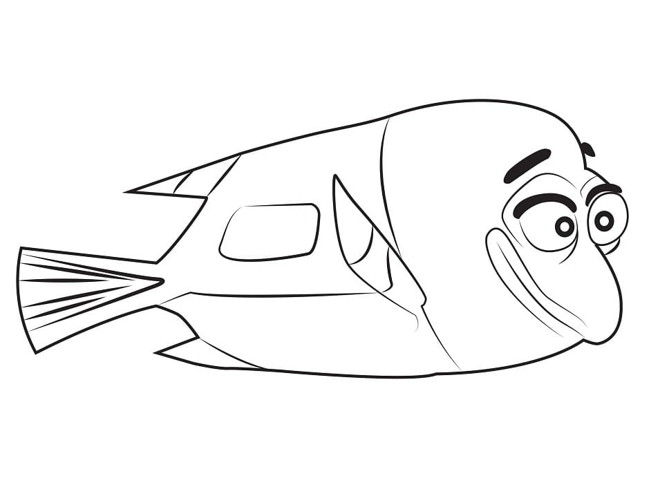 Desenho de Charlie de Procurando Dory para Colorir