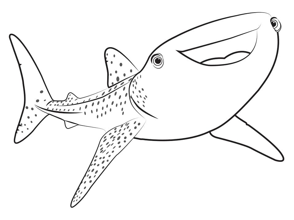 Desenho de Destiny de Procurando Dory para Colorir