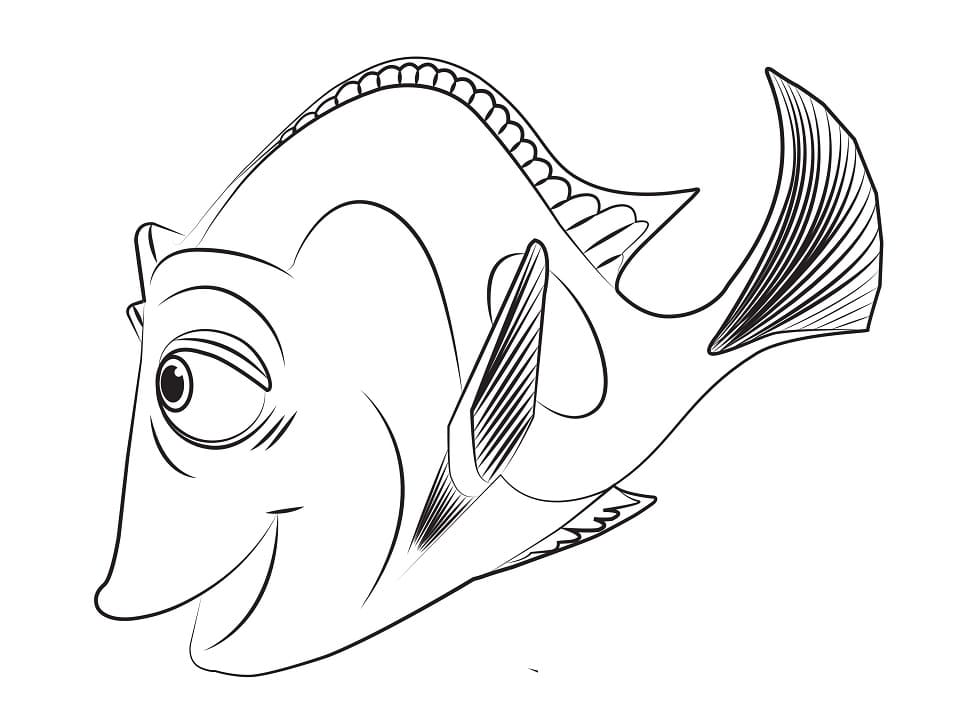 Desenho de Jenny de Procurando Dory para Colorir