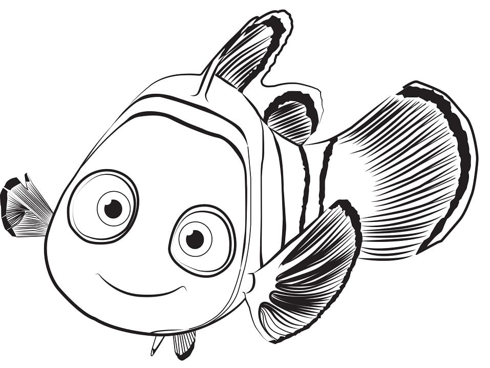 Desenho de Nemo de Procurando Dory para Colorir