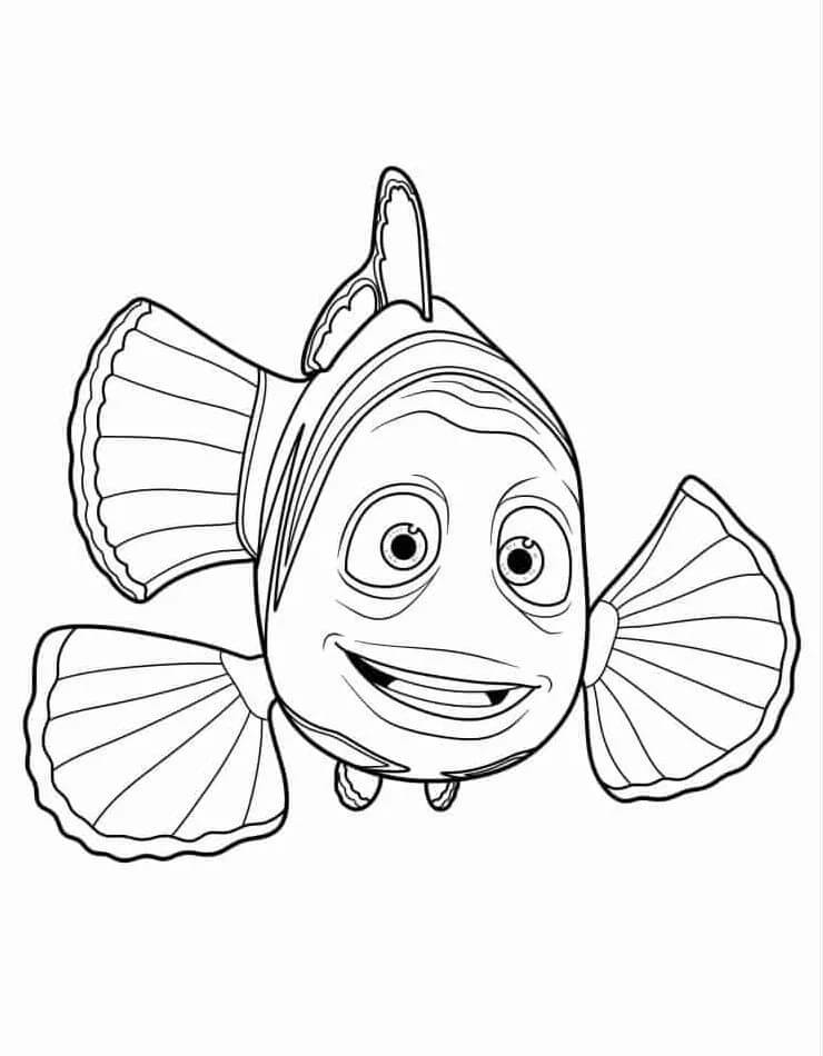 Desenho de Procurando Nemo Grátis para Colorir