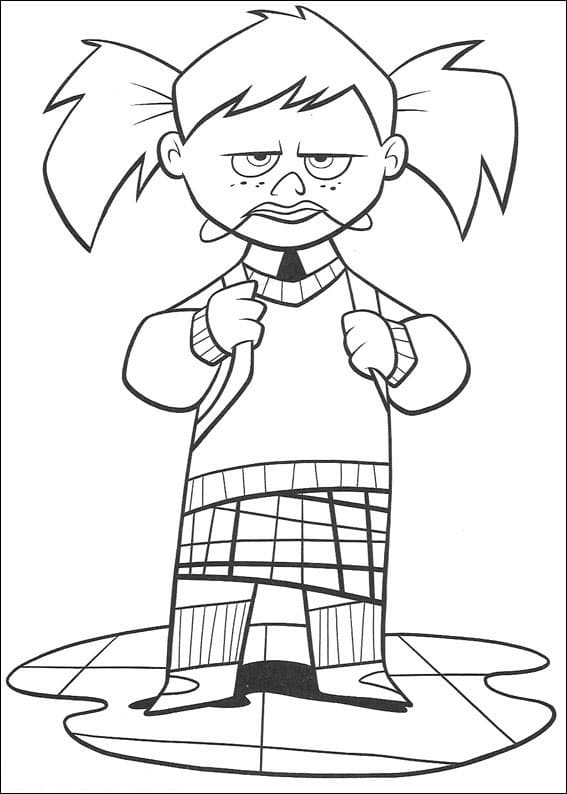 Desenho Darla de Procurando Nemo para Colorir