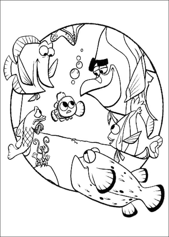 Desenho de Procurando Nemo Download para Colorir