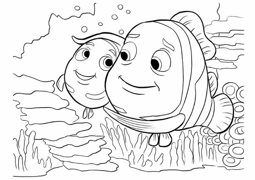 Desenho de Procurando Nemo Pdf para Colorir