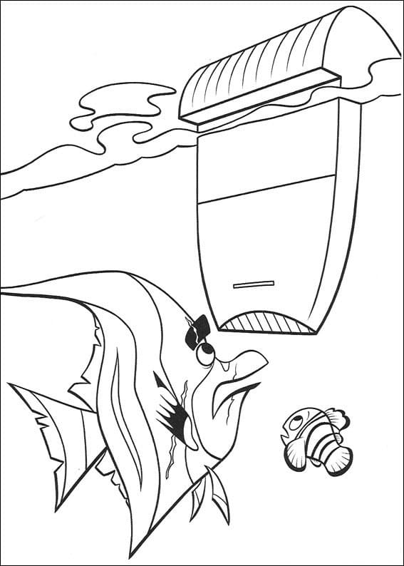 Desenho Nemo e Gill para Colorir
