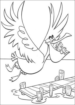 Desenho Pdf de Nigel Marlin e Dory para Imprimir e Pintar