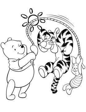 Desenho de Pular Corda grátis para crianças para Colorir