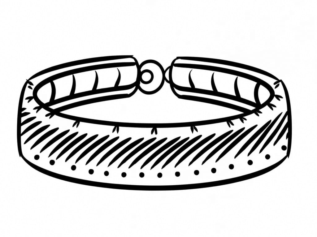 Desenho de Imprimivel Pulseira para Colorir