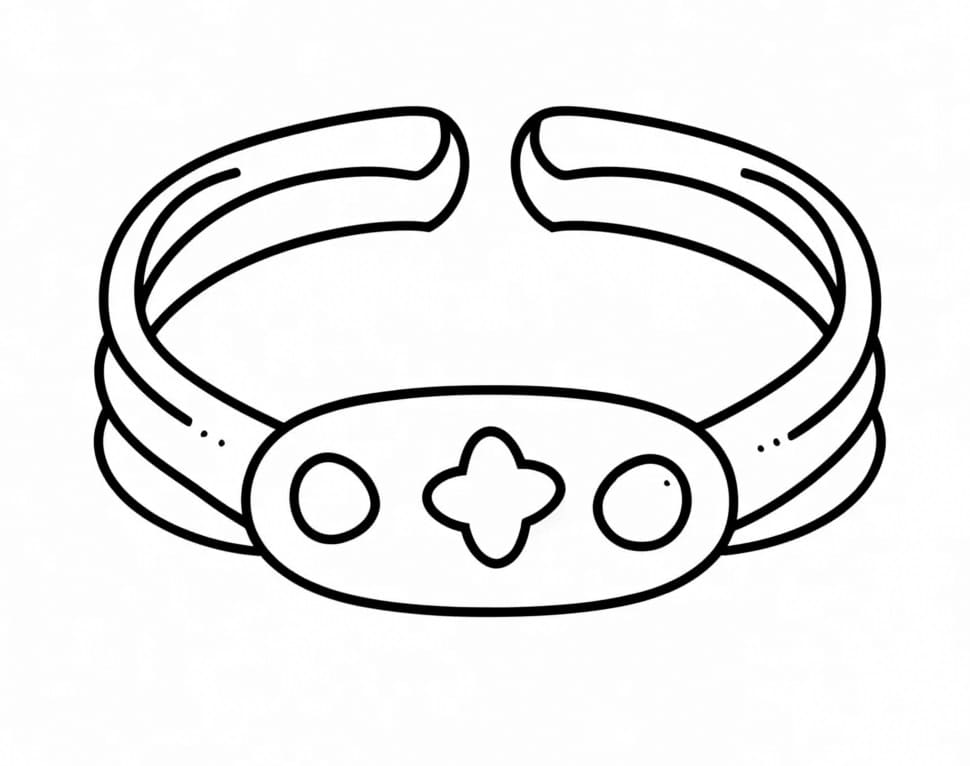 Desenho de Pulseira Adorável para Colorir