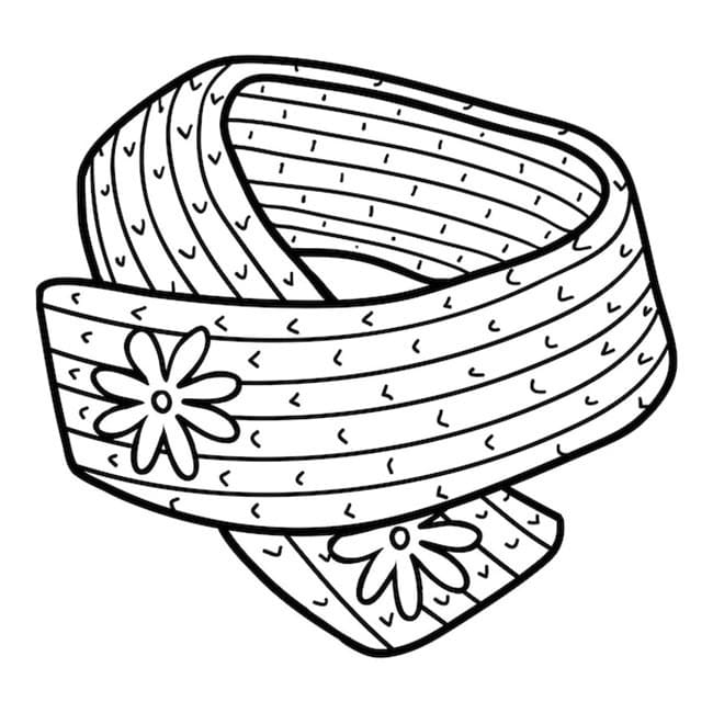 Desenho de Pulseira Fofa para Colorir
