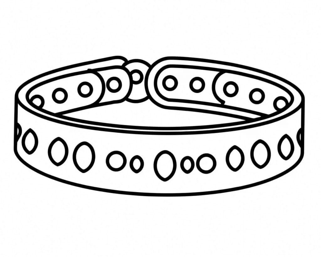 Desenho de Pulseira Grátis para Colorir