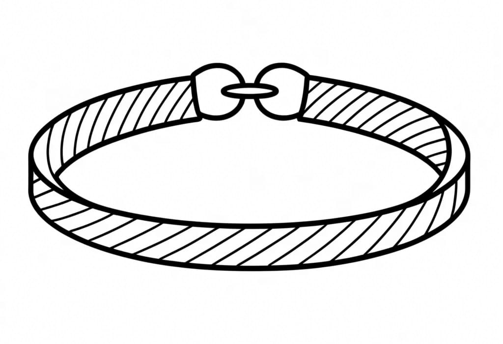 Desenho de Pulseira Normal para Colorir