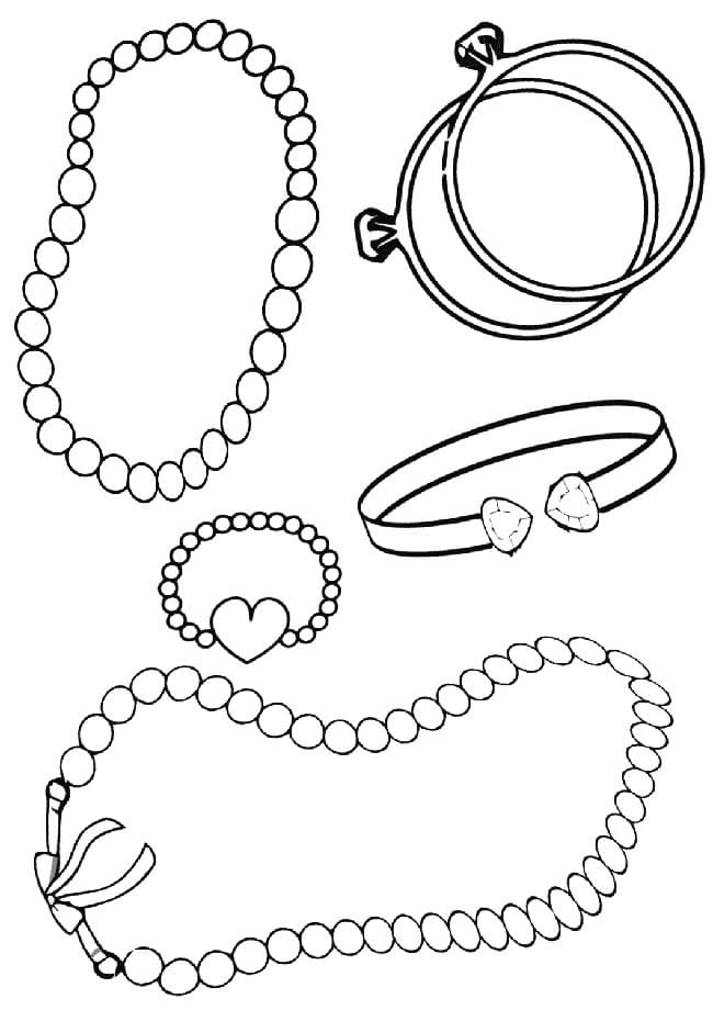 Desenho de Pulseiras para Colorir