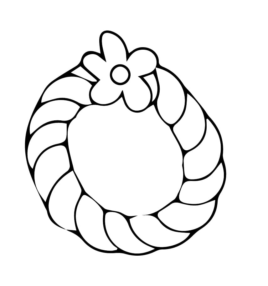 Desenho de uma Pulseira Fofa para Colorir