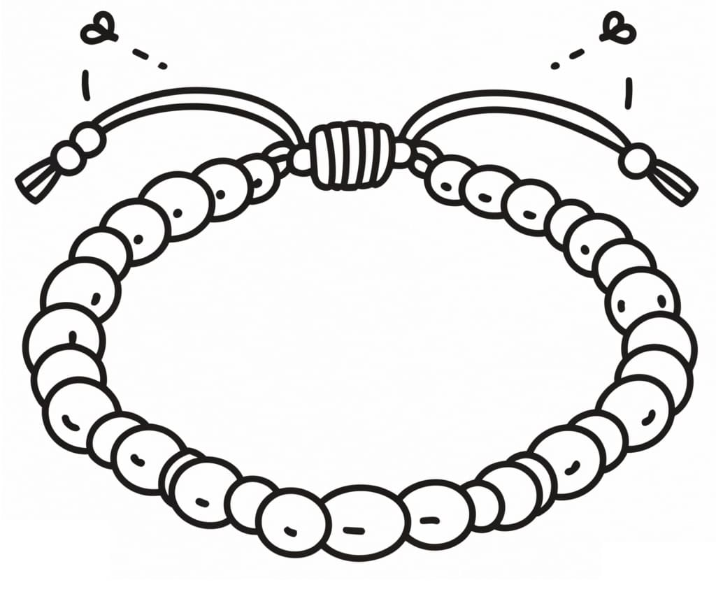 Desenhos de Pulseira para Colorir