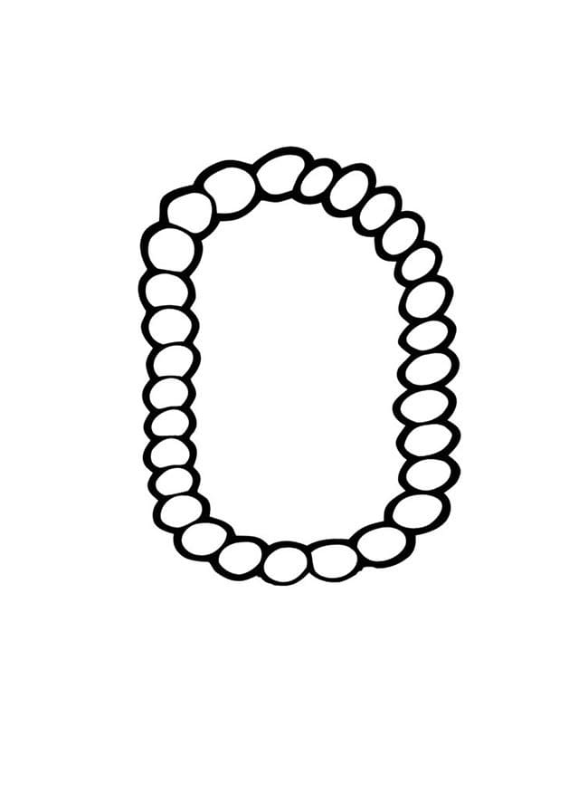 Desenho de uma Pulseira Simples para Colorir