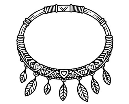 Desenho de Uma Pulseira para Colorir