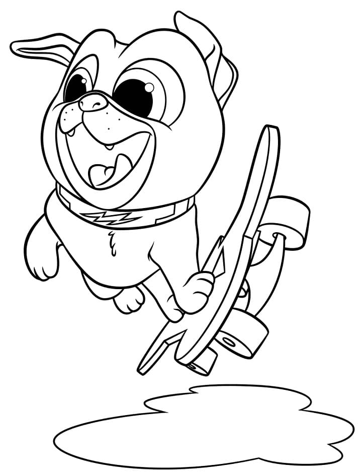 Desenho de Bingo Puppy Dog Pals para Colorir