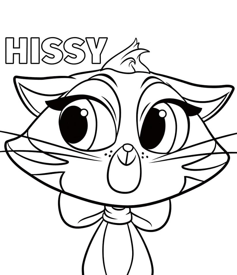 Desenho de Hissy de Puppy Dog Pals para Colorir